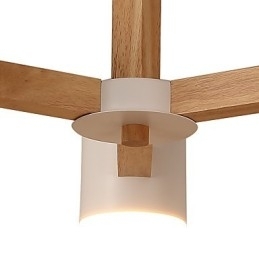 Designer Touch Decorative 3 Lights Chandelier Modern Contemporary Traditional Classic Vintage Country Wood Feature for Wood