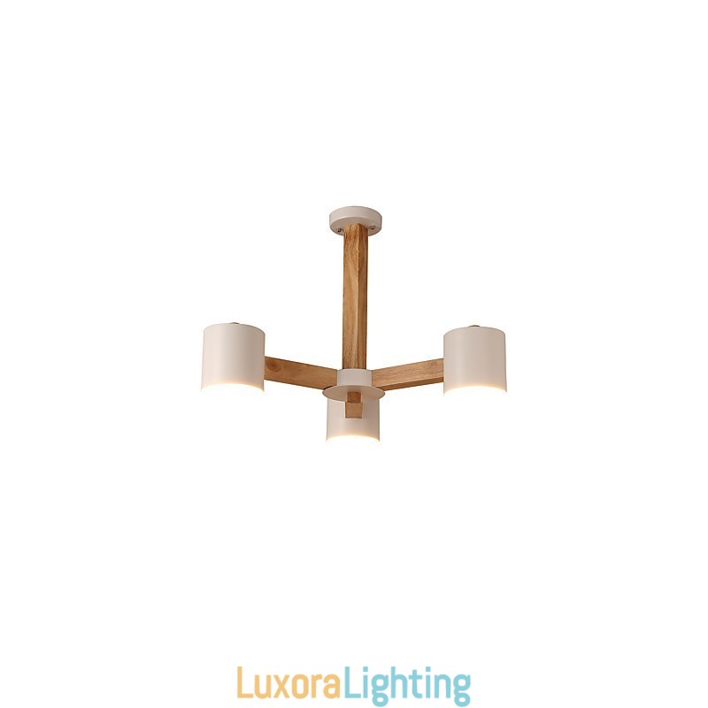 Designer Touch Decorative 3 Lights Chandelier Modern Contemporary Traditional Classic Vintage Country Wood Feature for Wood