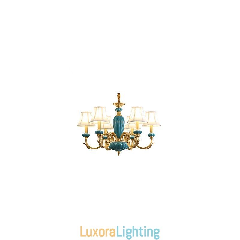 Designer Touch Decorative All Copper Chandelier Jade Chandelier