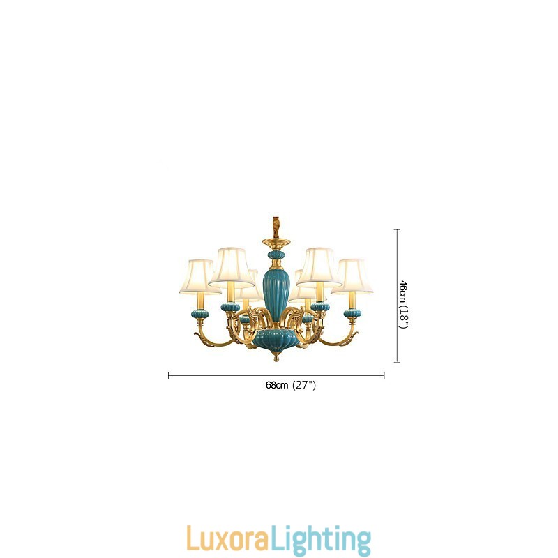 Designer Touch Decorative All Copper Chandelier Jade Chandelier