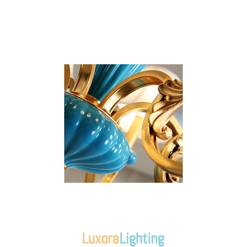 Designer Touch Decorative All Copper Chandelier Jade Chandelier