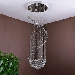 Designer Touch Decorative Crystal Ceiling Chandelier Pendant Light Indoor Home Hanging Lighting Lamps Fixtures for Stairs