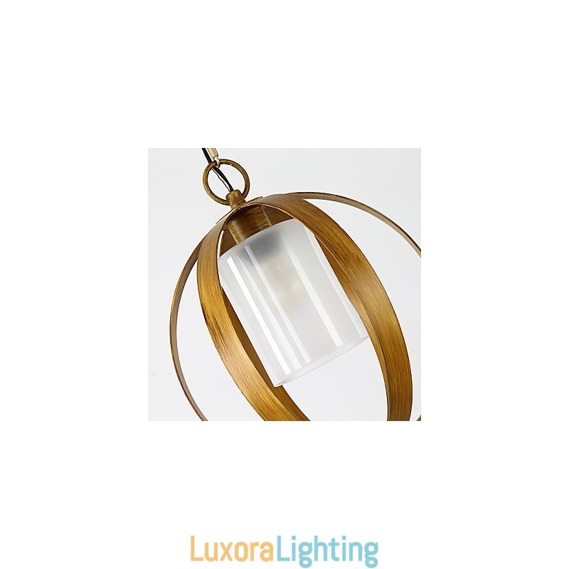 Designer Touch Decorative Loft Metal Amercian Industrial Style Painting Color with Glass European Chandelier Lamp the Indoor Decorate Pendant Lamp