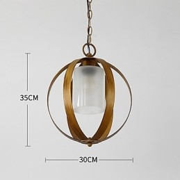 Designer Touch Decorative Loft Metal Amercian Industrial Style Painting Color with Glass European Chandelier Lamp the Indoor Decorate Pendant Lamp