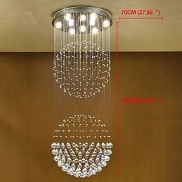 Designer Touch Decorative Crystal Ceiling Pendant Light Indoor Chandelier Home Hanging Lighting Lamps Fixtures