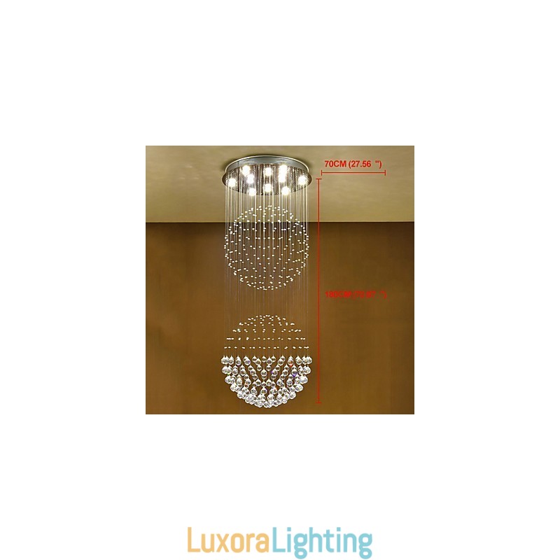 Designer Touch Decorative Crystal Ceiling Pendant Light Indoor Chandelier Home Hanging Lighting Lamps Fixtures