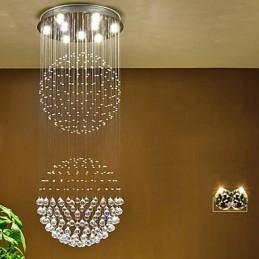 Designer Touch Decorative Crystal Ceiling Pendant Light Indoor Chandelier Home Hanging Lighting Lamps Fixtures