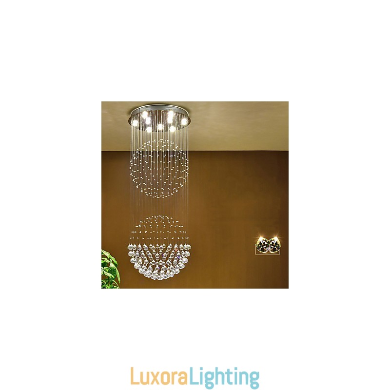 Designer Touch Decorative Crystal Ceiling Pendant Light Indoor Chandelier Home Hanging Lighting Lamps Fixtures