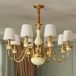 Designer Touch Decorative All Copper Chandelier Jade Chandelier