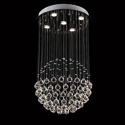 Designer Touch Decorative Modern Contemporary Traditional Classic Rustic Lodge Vintage Country Island Crystal Electroplated Metal Pendant Light