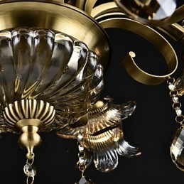 Designer Touch Decorative Rustic Lodge Painting Feature for Designers Metal Indoor Shops 2 Bulbs Chandelier