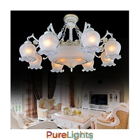 Designer Touch Decorative Chandelier White European Retro Classic