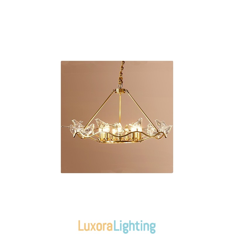 Designer Touch Decorative Modern Contemporary Brass Feature for Designers Metal Chandelier
