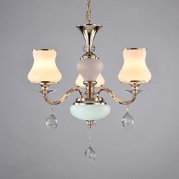 Designer Touch Decorative Modern Contemporary Electroplated Feature for Crystal Metal Chandelier