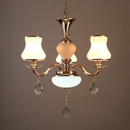 Designer Touch Decorative Modern Contemporary Electroplated Feature for Crystal Metal Chandelier