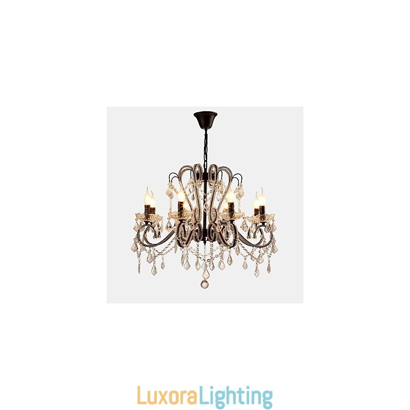 Designer Touch Decorative 8 Lights Crystal Chandelier Modern Contemporary Traditional Classic Rustic Lodge Vintage Retro