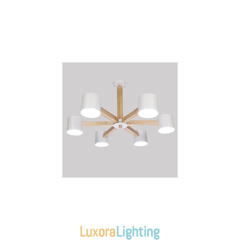 Designer Touch Decorative Vintage Painting Feature for Metal Chandelier