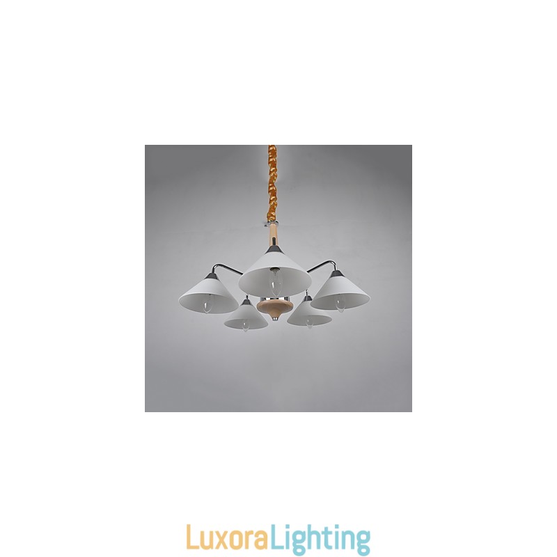 Designer Touch Decorative Modern Contemporary Country Electroplated Feature for Wood Bamboo Chandelier