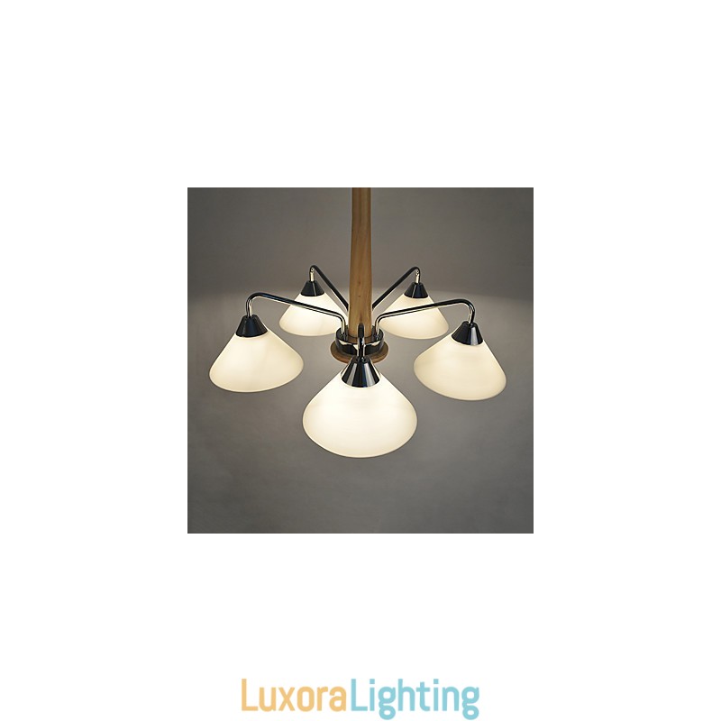 Designer Touch Decorative Modern Contemporary Country Electroplated Feature for Wood Bamboo Chandelier