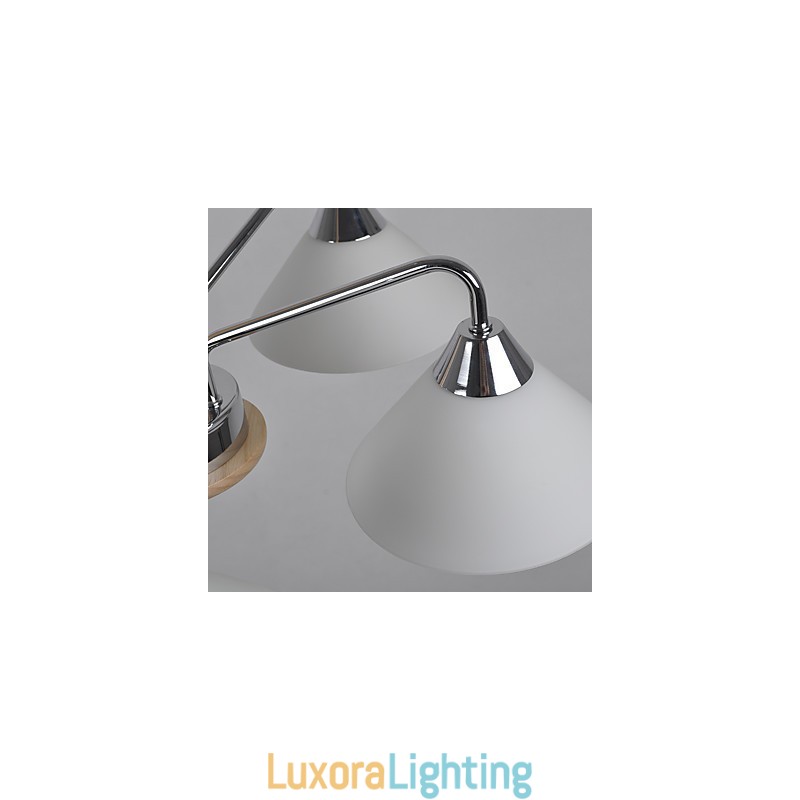 Designer Touch Decorative Modern Contemporary Country Electroplated Feature for Wood Bamboo Chandelier