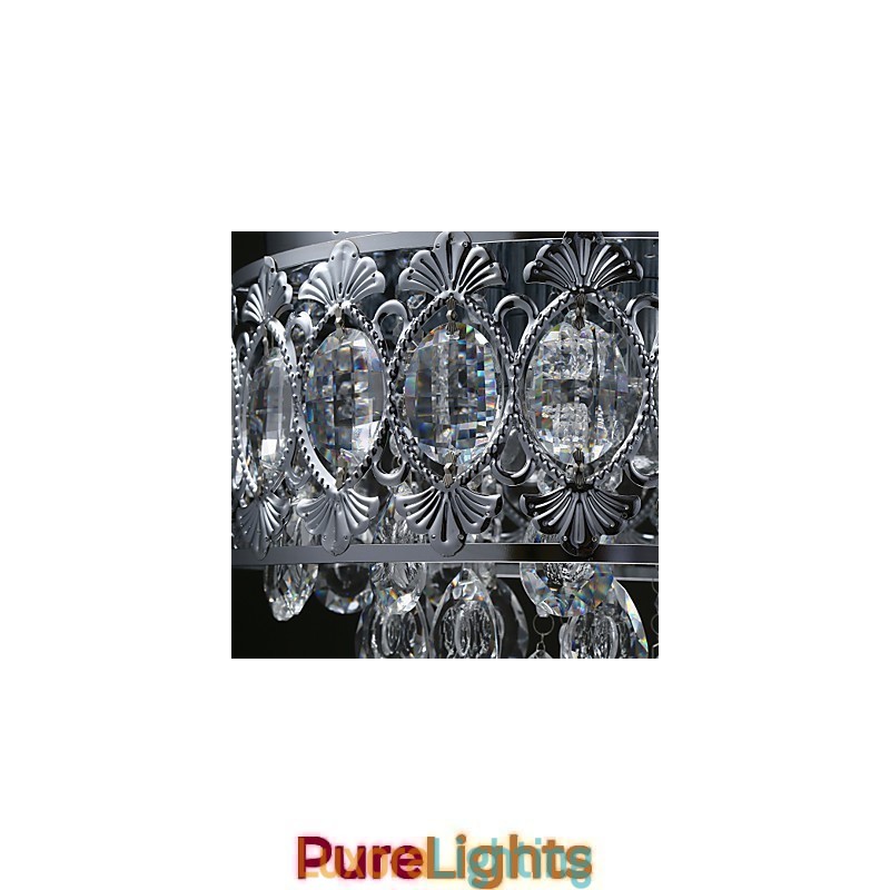 Designer Touch Decorative Elegant Modern Transparent Crystal Chandelier with 4 Lights