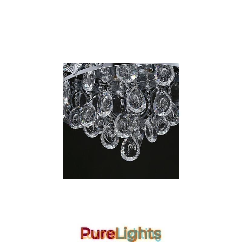 Designer Touch Decorative Elegant Modern Transparent Crystal Chandelier with 4 Lights