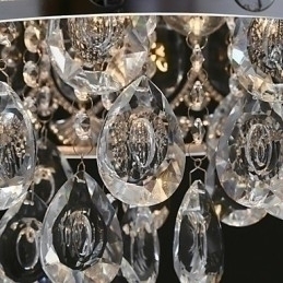 Designer Touch Decorative Elegant Modern Transparent Crystal Chandelier with 4 Lights