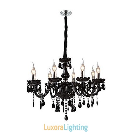 Designer Touch Decorative Modern Contemporary Electroplated Feature for Crystal Glass Chandelier