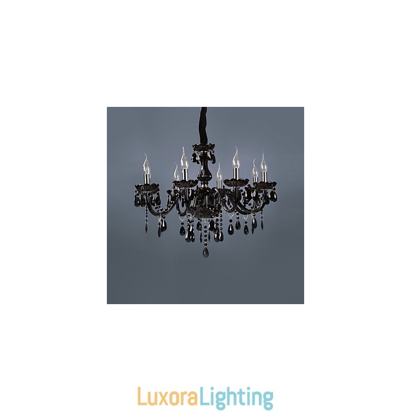 Designer Touch Decorative Modern Contemporary Electroplated Feature for Crystal Glass Chandelier