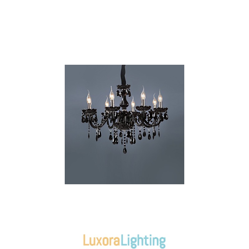 Designer Touch Decorative Modern Contemporary Electroplated Feature for Crystal Glass Chandelier