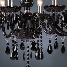 Designer Touch Decorative Modern Contemporary Electroplated Feature for Crystal Glass Chandelier