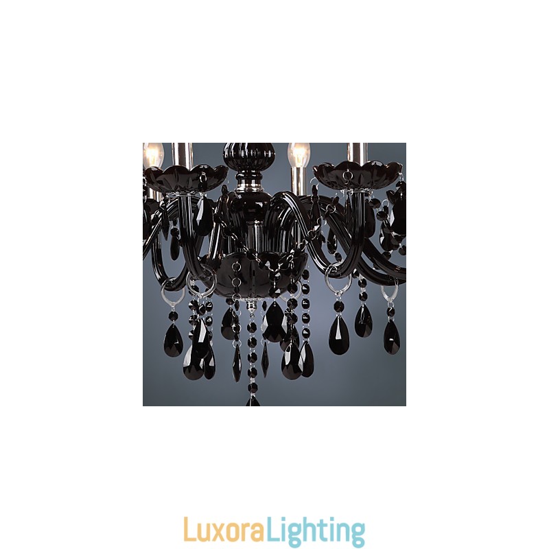 Designer Touch Decorative Modern Contemporary Electroplated Feature for Crystal Glass Chandelier