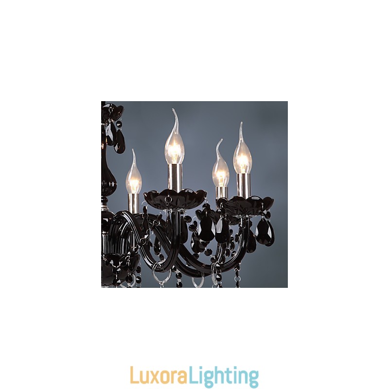 Designer Touch Decorative Modern Contemporary Electroplated Feature for Crystal Glass Chandelier