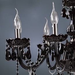 Designer Touch Decorative Modern Contemporary Electroplated Feature for Crystal Glass Chandelier