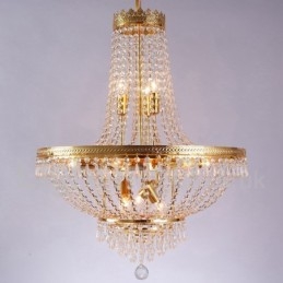 Designer Touch Decorative Traditional Classic Electroplated Feature for Crystal Mini Style Metal 9 Bulbs Chandelier