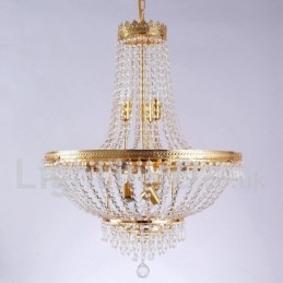 Designer Touch Decorative Traditional Classic Electroplated Feature for Crystal Mini Style Metal 9 Bulbs Chandelier