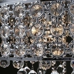 Designer Touch Decorative 4 Lights Sunflower K9 Transparent Crystal Chandelier