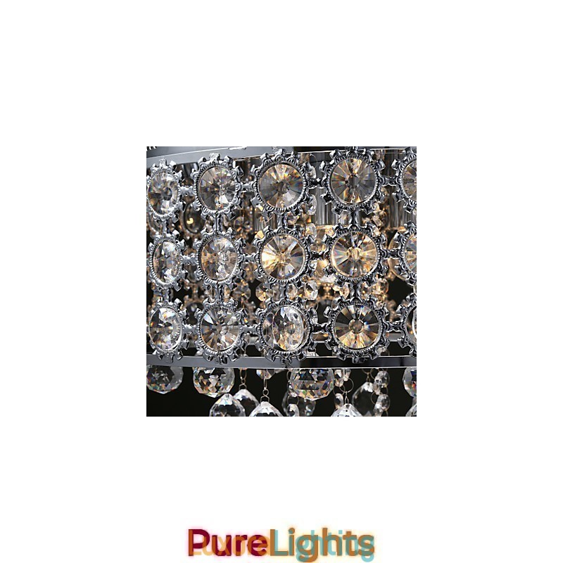 Designer Touch Decorative 4 Lights Sunflower K9 Transparent Crystal Chandelier