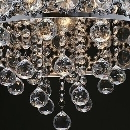 Designer Touch Decorative 4 Lights Sunflower K9 Transparent Crystal Chandelier