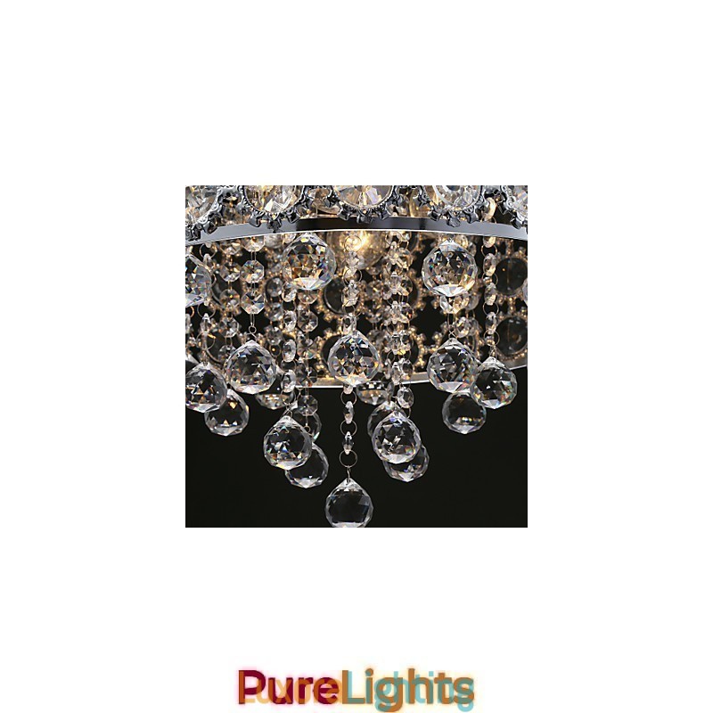 Designer Touch Decorative 4 Lights Sunflower K9 Transparent Crystal Chandelier