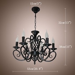 Designer Touch Decorative European Style Chandelier Dining Lights Simple Originality Innovative Candles 6 Lights