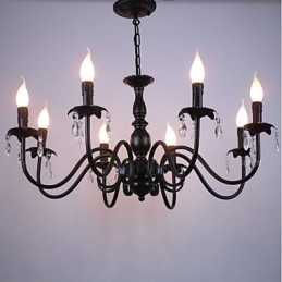 Designer Touch Decorative European Style Crystal Candle Lamp Lamp Clothing Shop Lamps And Lanterns Decoration Project Droplight