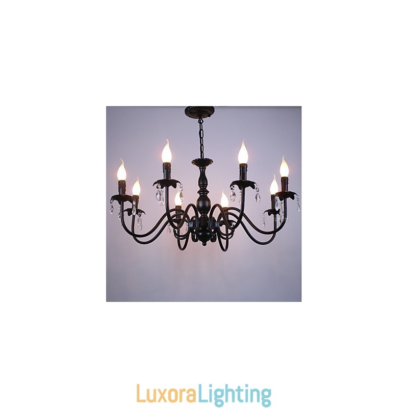 Designer Touch Decorative European Style Crystal Candle Lamp Lamp Clothing Shop Lamps And Lanterns Decoration Project Droplight