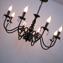 Designer Touch Decorative European Style Crystal Candle Lamp Lamp Clothing Shop Lamps And Lanterns Decoration Project Droplight