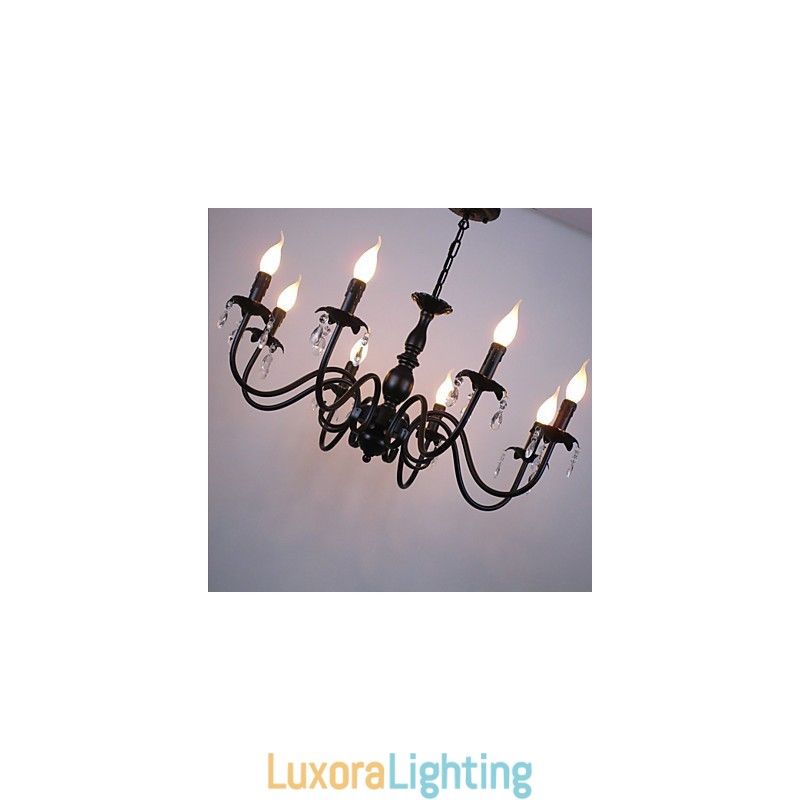 Designer Touch Decorative European Style Crystal Candle Lamp Lamp Clothing Shop Lamps And Lanterns Decoration Project Droplight