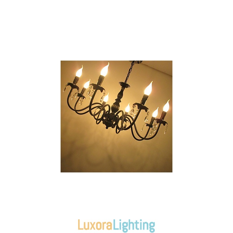 Designer Touch Decorative European Style Crystal Candle Lamp Lamp Clothing Shop Lamps And Lanterns Decoration Project Droplight