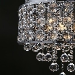 Designer Touch Decorative 4 Lights Sunflower K9 Transparent Crystal Chandelier