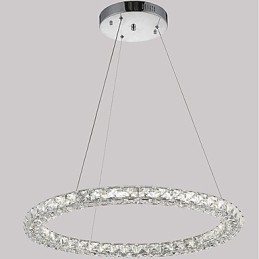 Designer Touch Decorative Modern Ring Crystal Pendant Light Modern Crystal Chandelier Ceiling Light Indoor Lamp Fixtures Dimmable with Remote Control