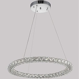 Designer Touch Decorative Modern Ring Crystal Pendant Light Modern Crystal Chandelier Ceiling Light Indoor Lamp Fixtures Dimmable with Remote Control