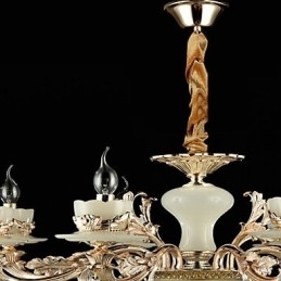 Designer Touch Decorative Traditional Classic Zinc Alloy Feature for Crystal Mini Style Metal 8 Bulbs Chandelier